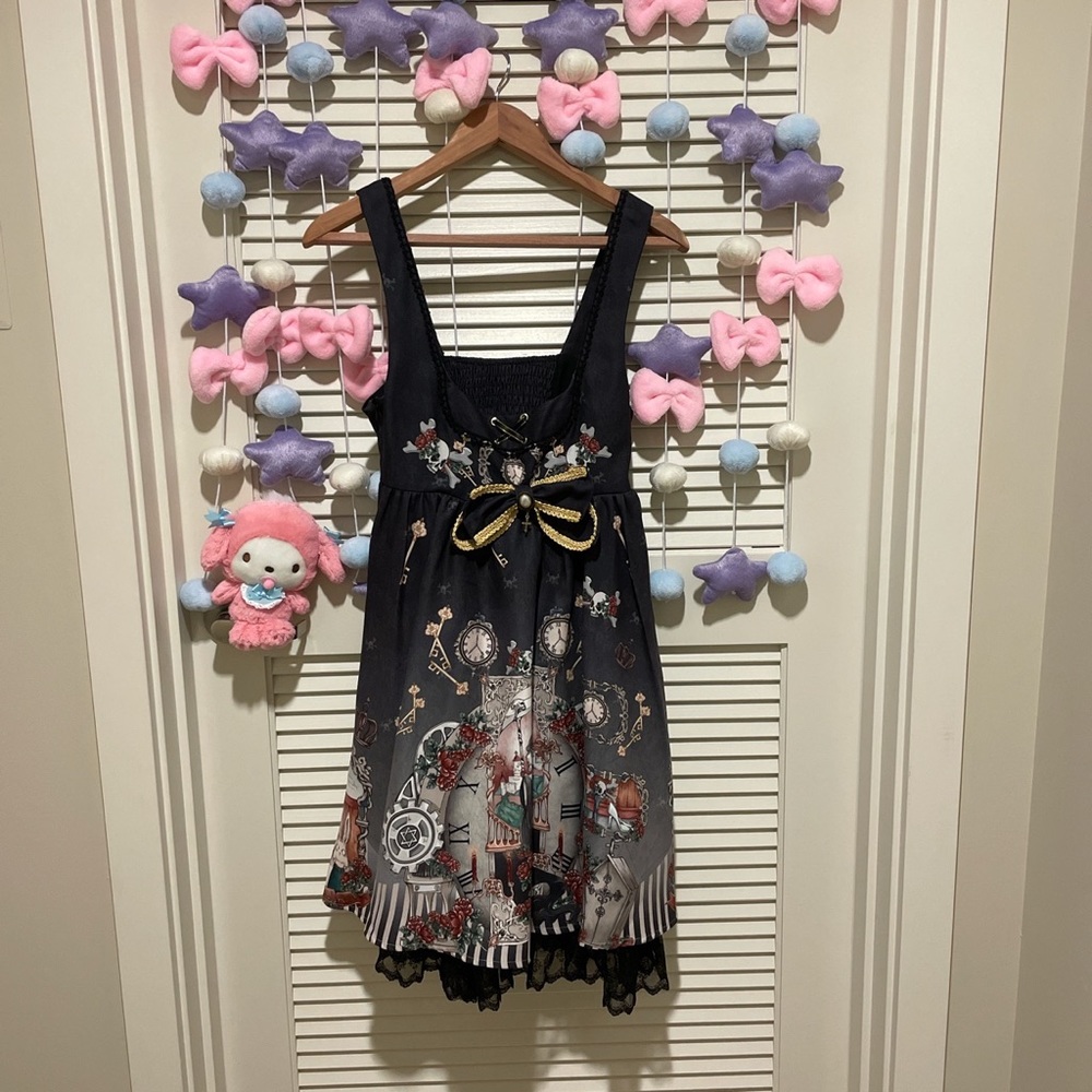 YLF/Sakura Love “Black Fairy Tale” gothic Lolita dress JSK